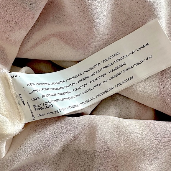 NWT Mango Suiting Red Floral V-Neck Sheer Long Sleeve Tunic Dress, Size 8 US - Picture 12 of 13